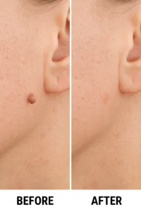 Skin tags removal Greater London (Bexley) before and after