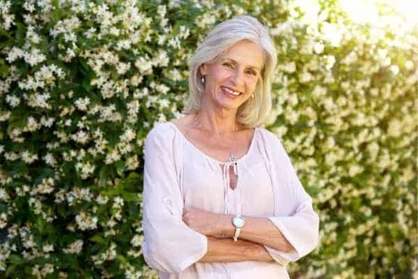 Older woman happy with urinary incontinence treatment Greater London (Bexley)